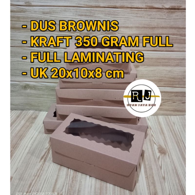 

Dus brownies/ kraft 350gram uk 20x10x8cm