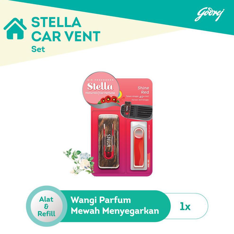Stella Pengharum Ruangan Mobil Parfum Set Shine Pink