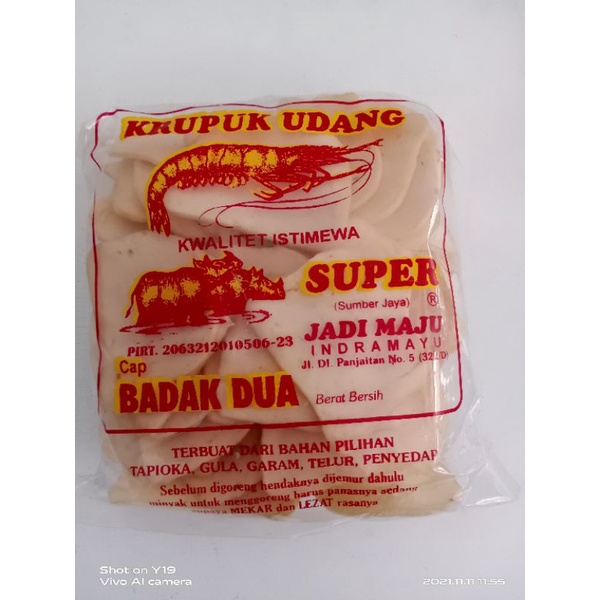 

Krupuk Udang Super Besar "BADAK DUA" / Krupuk Udang Berat 500 Gram Khas Cirebon Indramayu