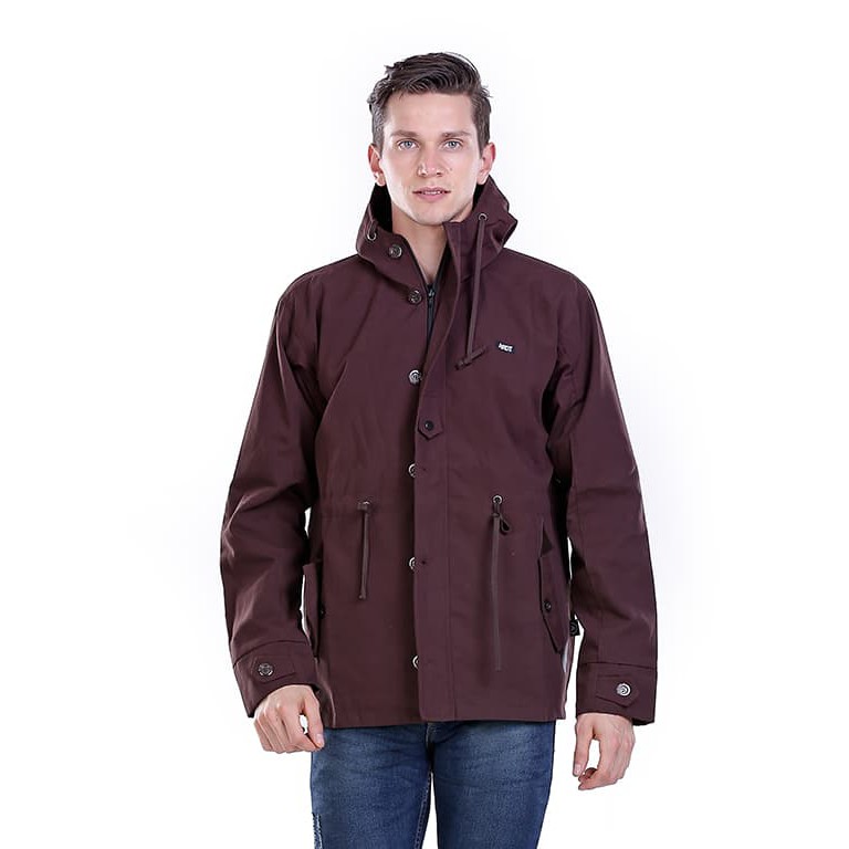 TERMURAH JAKET PARKA PRIA JAKET GUNUNG KANVAS COKLAT DISTRO HRCN ORIGINAL KEREN