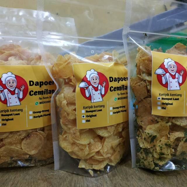 

Keripik kentang merah tanpa MSG / pengawet berat 200 gram