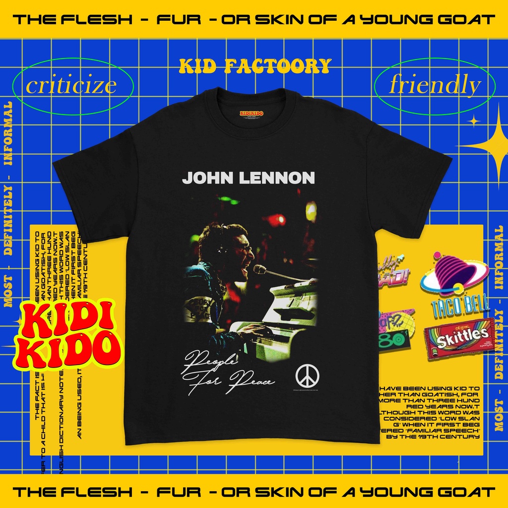 KAOS BAND ANAK JOHN LENNON PEOPLE FOR PEACE | KAOS ANAK | BAJU BAND ANAK | JOHN LENNON PEOPLE FOR PE