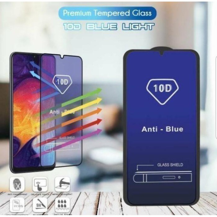 Xiaomi Poco F1  Tempered Glass Full Blue Light Anti Radiasi 10d