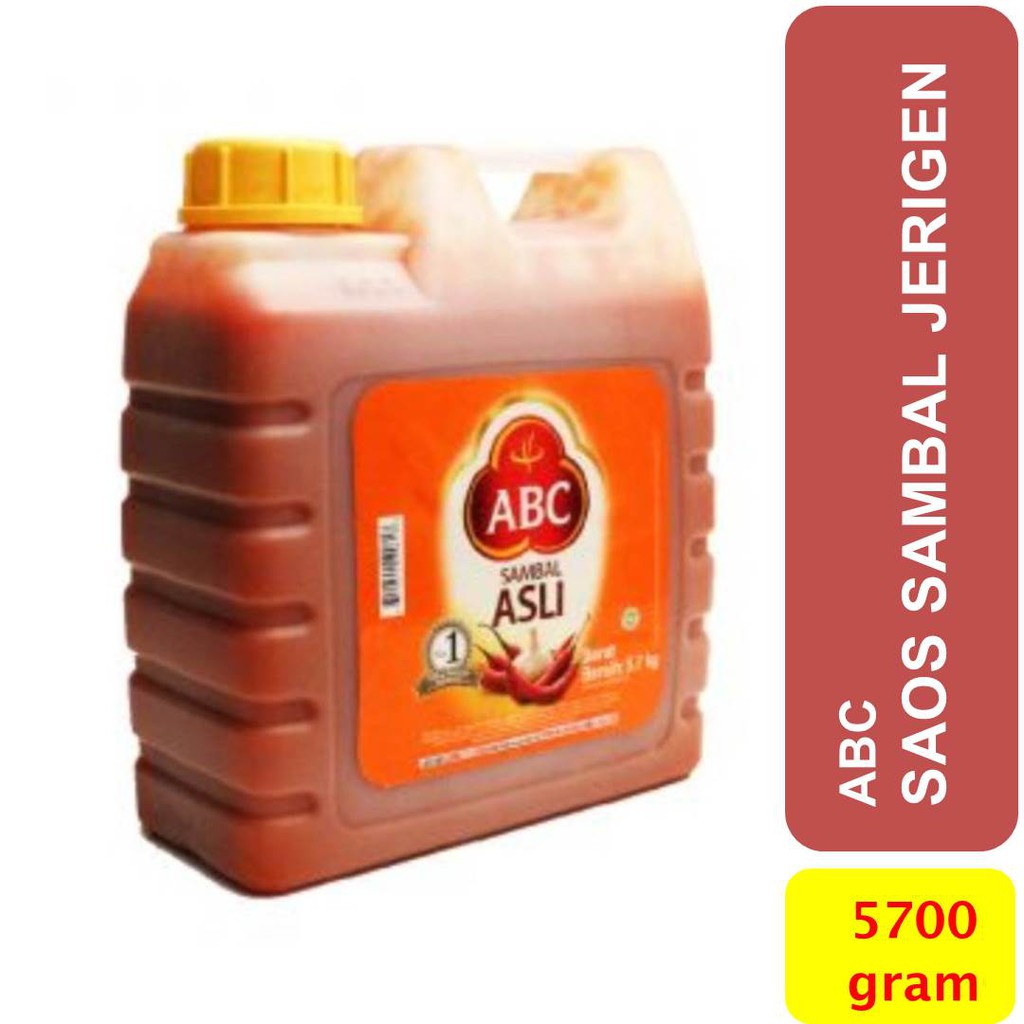 

Saos Saus Sambal kemasan Jerigen 5.7 kg merk ABC