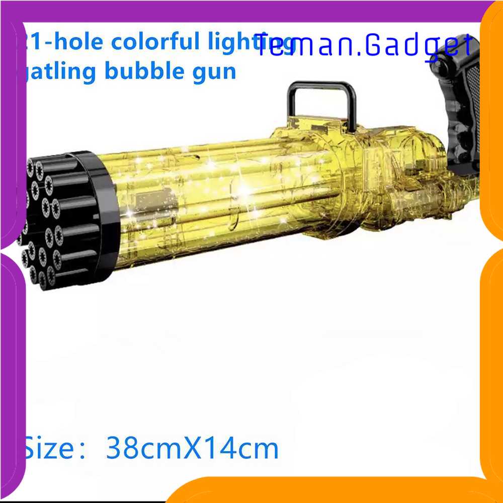 TG-MA RoundCub Mainan Gelembung Sabun Bubble Gatling Gun 21 Holes - RC101