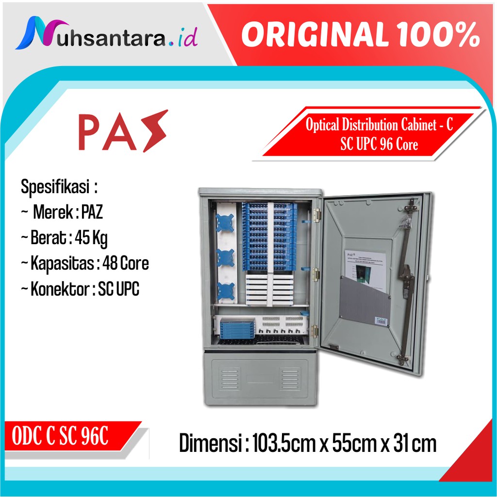 ODC C 96Core PAZ SC UPC Fiber Optik Optical Distribution Cabinet