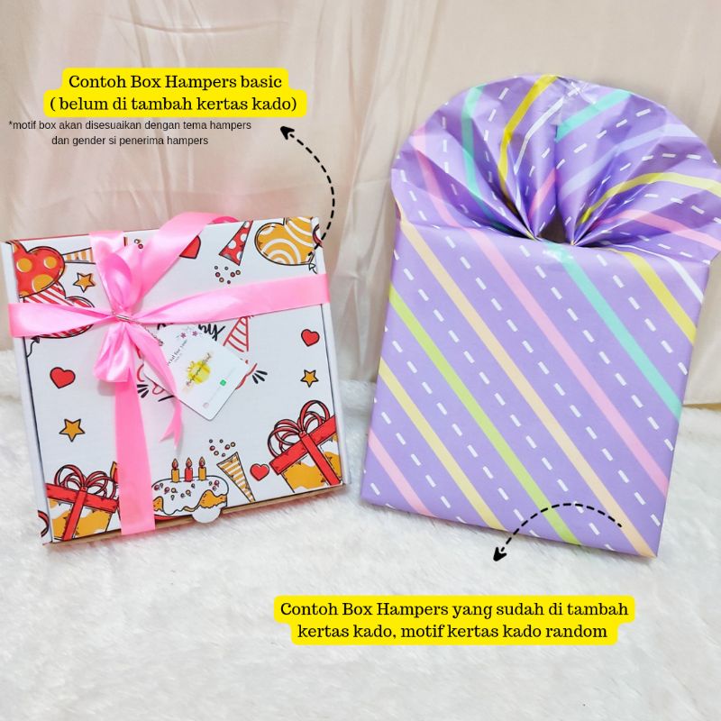 TAMBAHAN KERTAS KADO UNTUK BOX HAMPERS