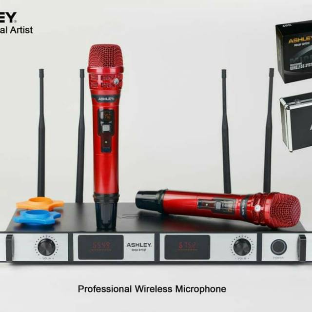 MIC WIRELESS ASHLEY VOKAL ARTIS ORIGINAL HEND HELD