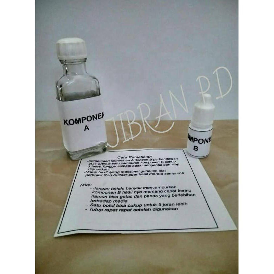 Lem joran pancing, Lem mamarit/ ring guide, wraping rod, Rod bulider. Kode 980