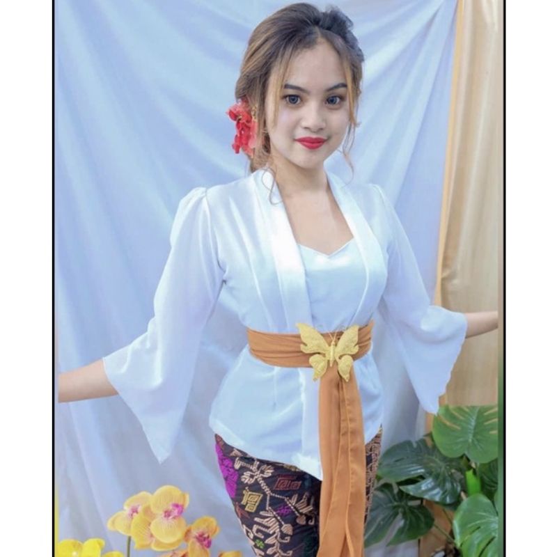 (atasan saja)kebaya kutubaru lengan lonceng|baju kebaya bali