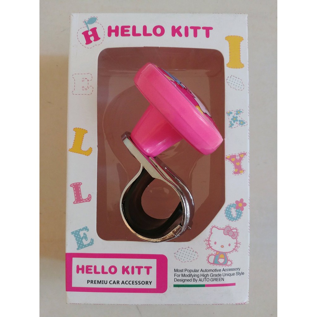 Power handle putaran stir SETIR MOBIL KARAKTER hellokity HELOKITY WARNA PINK UNIVERSAL