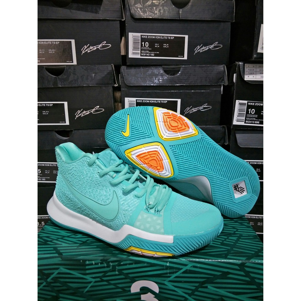 Sepatu Basket Kuliah[FREE KAOS KAKI] Sepatu Basket Nike Kyrie 3 Soft Green