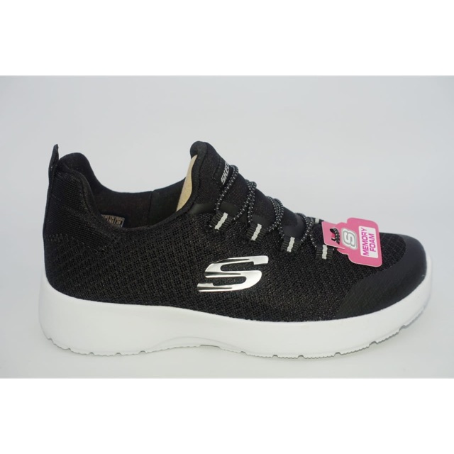 Sepatu anak skechers dynamight race n run skechers kids skechers 81018L BKW black white