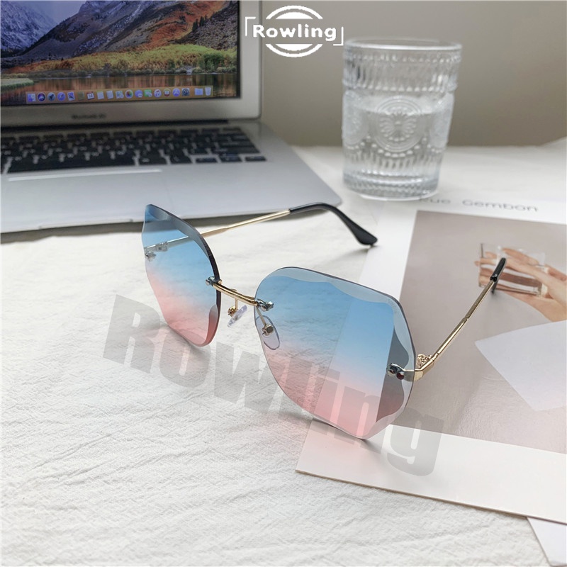 rowling (ka-69)Sunglasses  Kacamata Hitam Titanium No frame Women Sunglasses New Arrival Import Kacamata Fashion