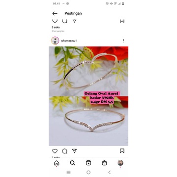 gelang oval Aurel 375 mk