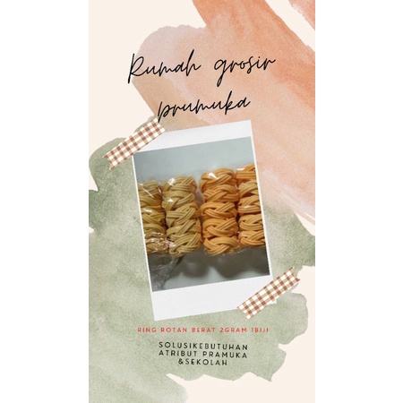 

RING ROTAN KOLONG KACU PRAMUKA(bijian)