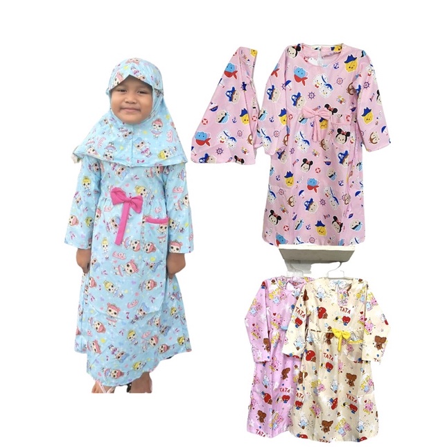 GAMIS ANAK SAKU CATRA UMUR 2 -6  TAHUN