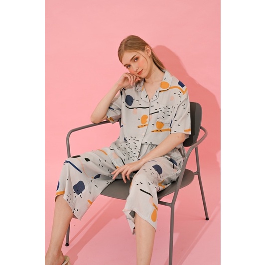 Kalla set - Sleepwear / Piyama Baju Tidur Rayon by RAHA Sleepwear-3