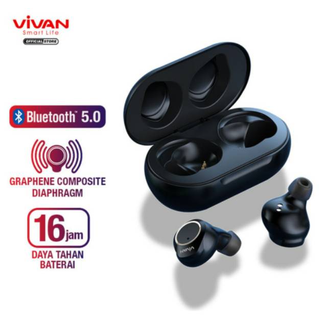 Vivan Liberty T100 Tws Earphone True Wireless Stereo Headset Bluetooth Vivan  Liberty T-100