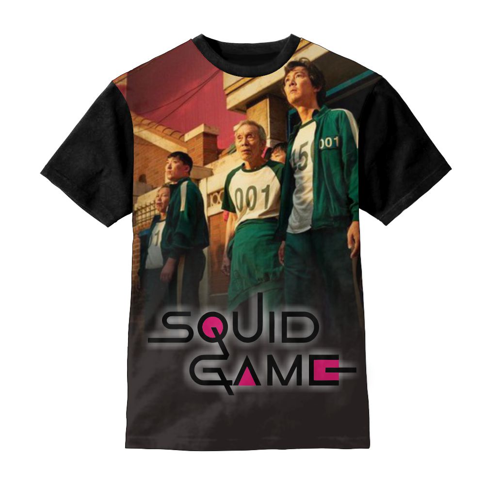 Kaos Anak Game Squid Game Baju Anak Umur 1 12 Tahun - Anime Pakaian Anak Laki Laki Perempuan m