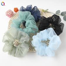 ikat rambut organza scrunchie korea style