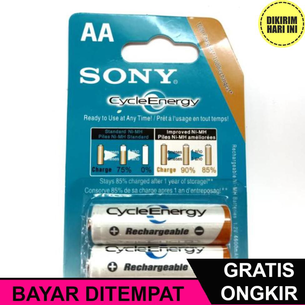 (BAYAR DITEMPAT) OE4694 BATTERY RECHARGABLE SONY AA