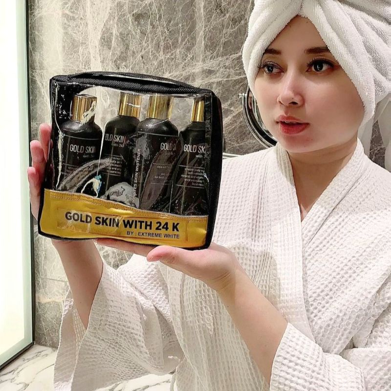PAKET GOLDSKIN 24K|EXTREME WHITE|GLASSKIN KOREAN WHITE SUPERBELLA