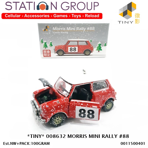 TINY 008632 MORRIS MINI RALLY #88 - DIECAST