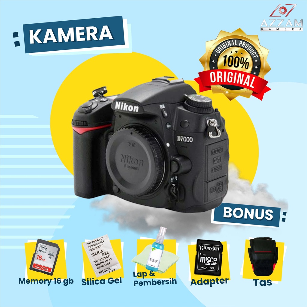 KAMERA NIKON D7000 Body Only Second Bekas Mulus Terbaik Siap Pakai