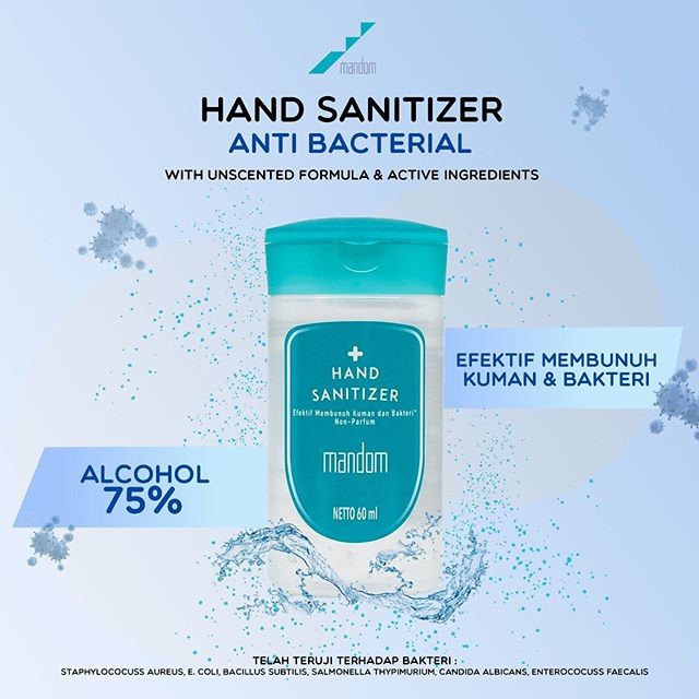 [60 ml ORI!] Hand sanitizer Mandom