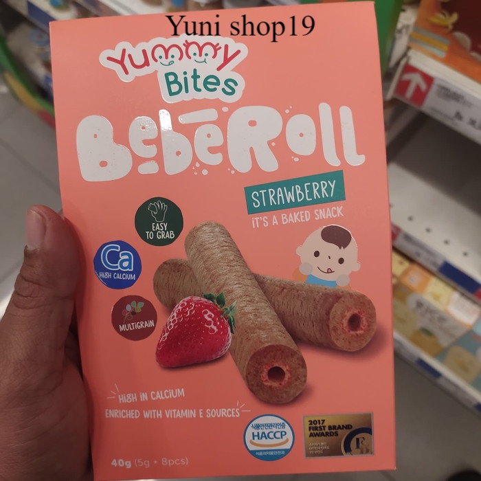 

yummy bites baberol strawberry 50gr - makanan bayi