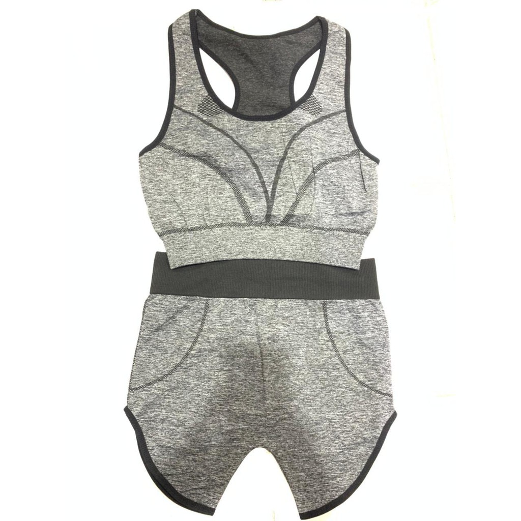 HB-802 baju yoga setelan / baju olahraga freesize / pakaian olahraga wanita / celana pendek