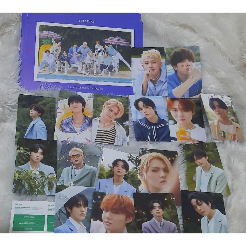 Sharing TREASURE - 2nd Anniversary Magazine / PHOTOCARD TREASURE 2ND ANNIVERSARY MAGAZINE/ POSTCARD 