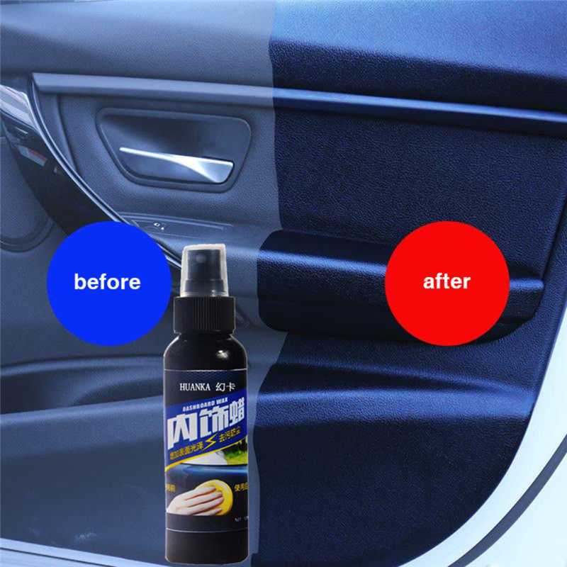 HUANKA Semir Ban Jok Karpet Car Tire Dashboard Waxing 120ml HK120-Hitam