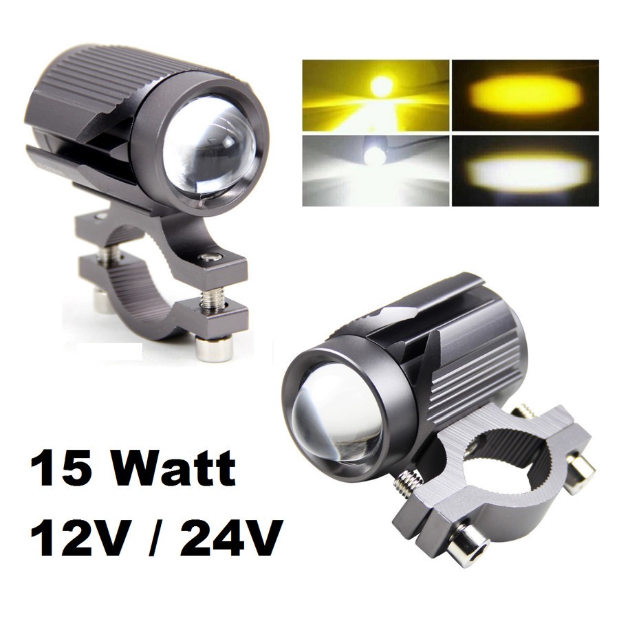 Lampu Tembak Sorot Laser Gun Sepasang LED D2 C Motor Mobil 15 Watt