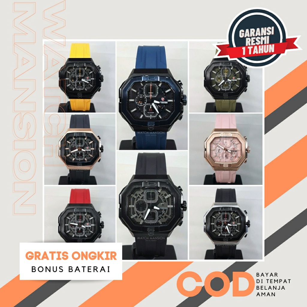JAM TANGAN PRIA EXPEDITION 6813 E6813 E 6813 RUBBER STRAP ORIGINAL GARANSI FREE BATERAI