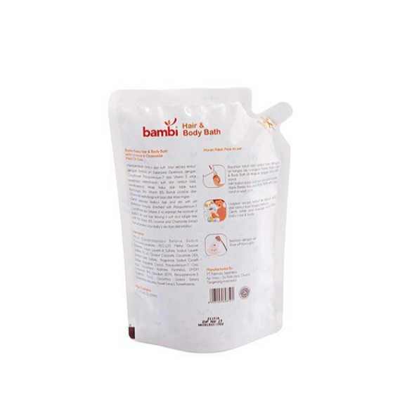 Bambi Hair &amp; Body Bath (refill)  2 in 1 450ml 8591