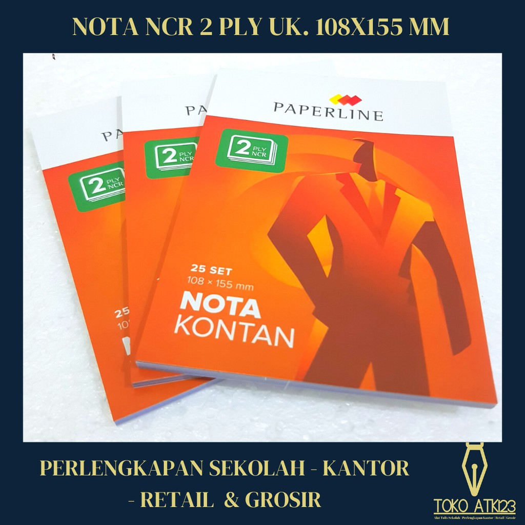 Nota Kecil 2 Ply NCR Merk Paperline / Rankap 2 / Putih Merah