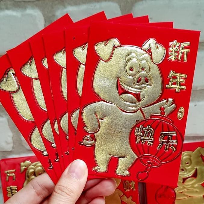 

Angpao Imlek/aksesoris imlek 6610/6611 Angpao Tebal Babi 2019 Ampao