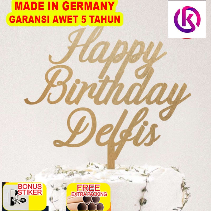 

Promo Custom Topper Kue Ulang Tahun | Custom Cake Topper | Hiasan Kue - 10cm