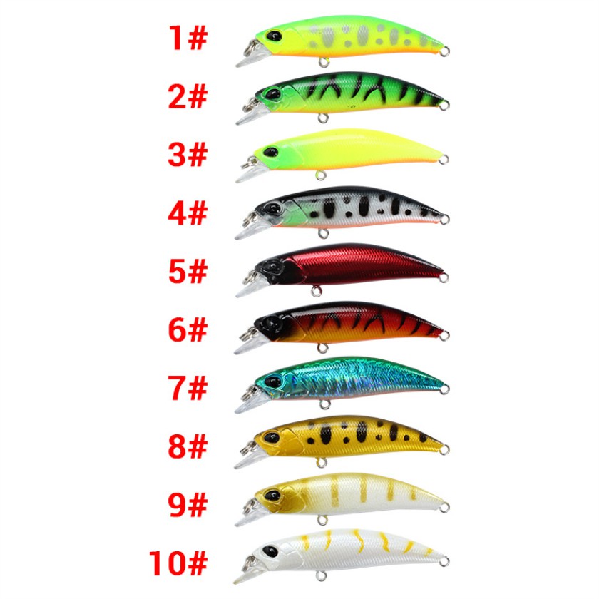 Shengyao 1Pcs Sinking Minnow Umpan Pancing Fishing Lure 7cm 4g Swimbait Ikan Kecil Bass Bait Wobbler Kait