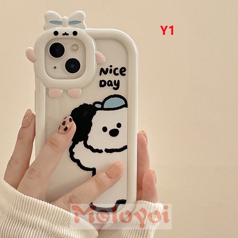 Soft Case Bahan TPU Motif Kartun Anjing Untuk IPhone 11 Pro MAX 7 8 6 6S 14 Plus 13 12 14 Pro MAX 11 XR X XS MAX SE 2020