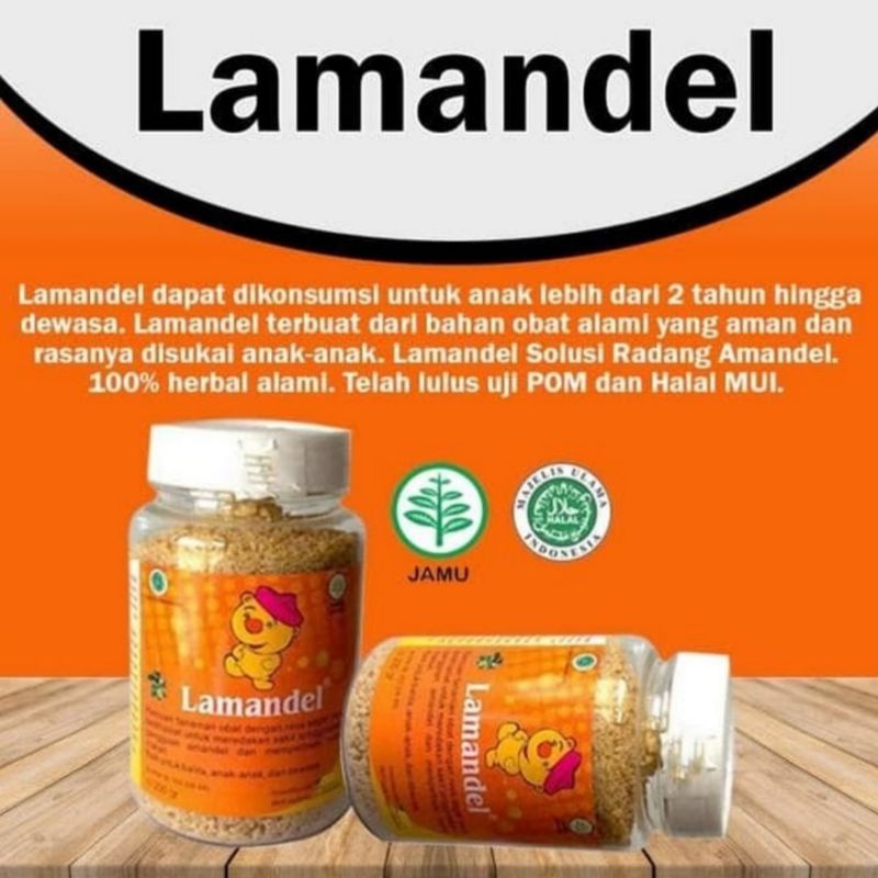 Lamandel 200 gr obat amandel (botol toples) | obat sakit tenggorokan