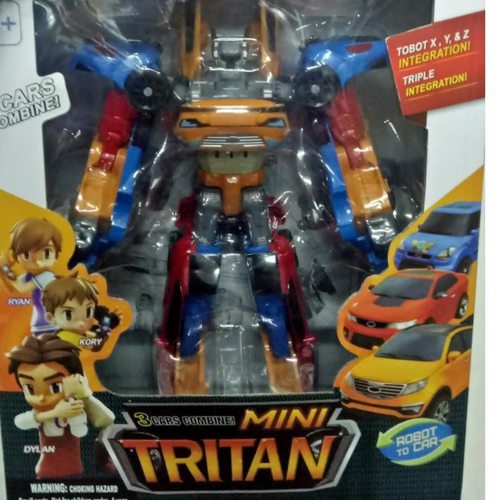Terbaik TOBOT MINI TRITAN XYZ 3 MOBIL GABUNG - TOBOT TRITAN .. AWET
