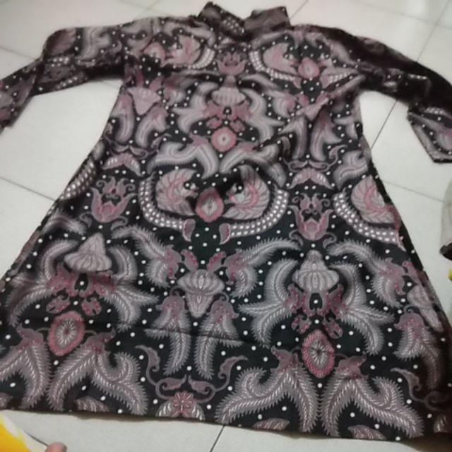 Terlaris Serut Genes Jelita Tunic Navbor Yelbor Whitbor Creambor Tunik Batik Modern Hrb030 Dolbi Dob