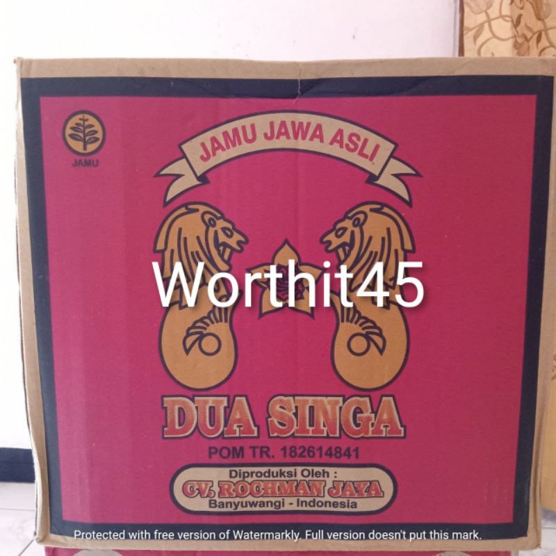 jamu DUA SINGA pegel linu 600ml asli
