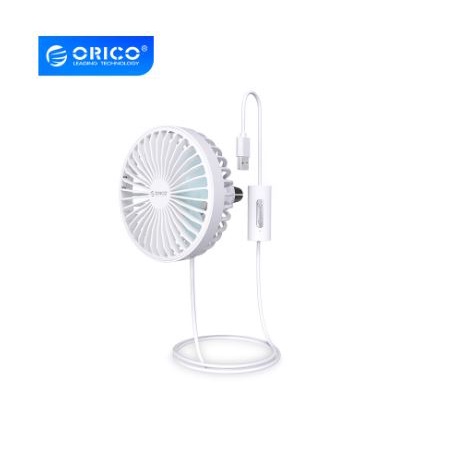 fan car orico wired usb 2.0 3 speed 5v 5w with light night cz-f829 f-829 - kipas angin mobil