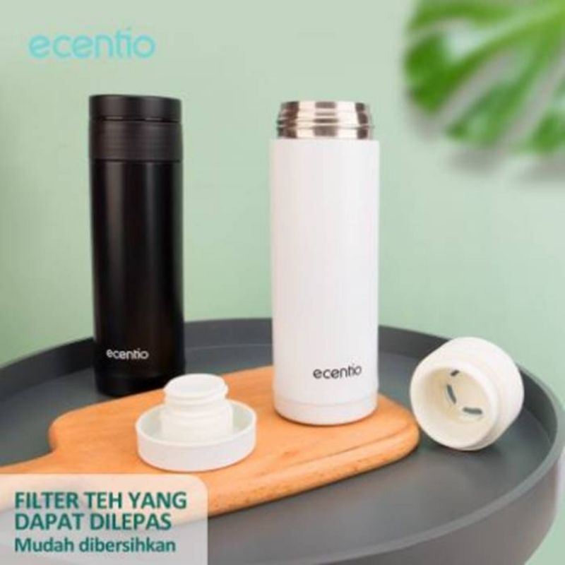 Ecentio- 400ml botol penyimpan air panas / termos kecil (foreign trade special cup stainless)