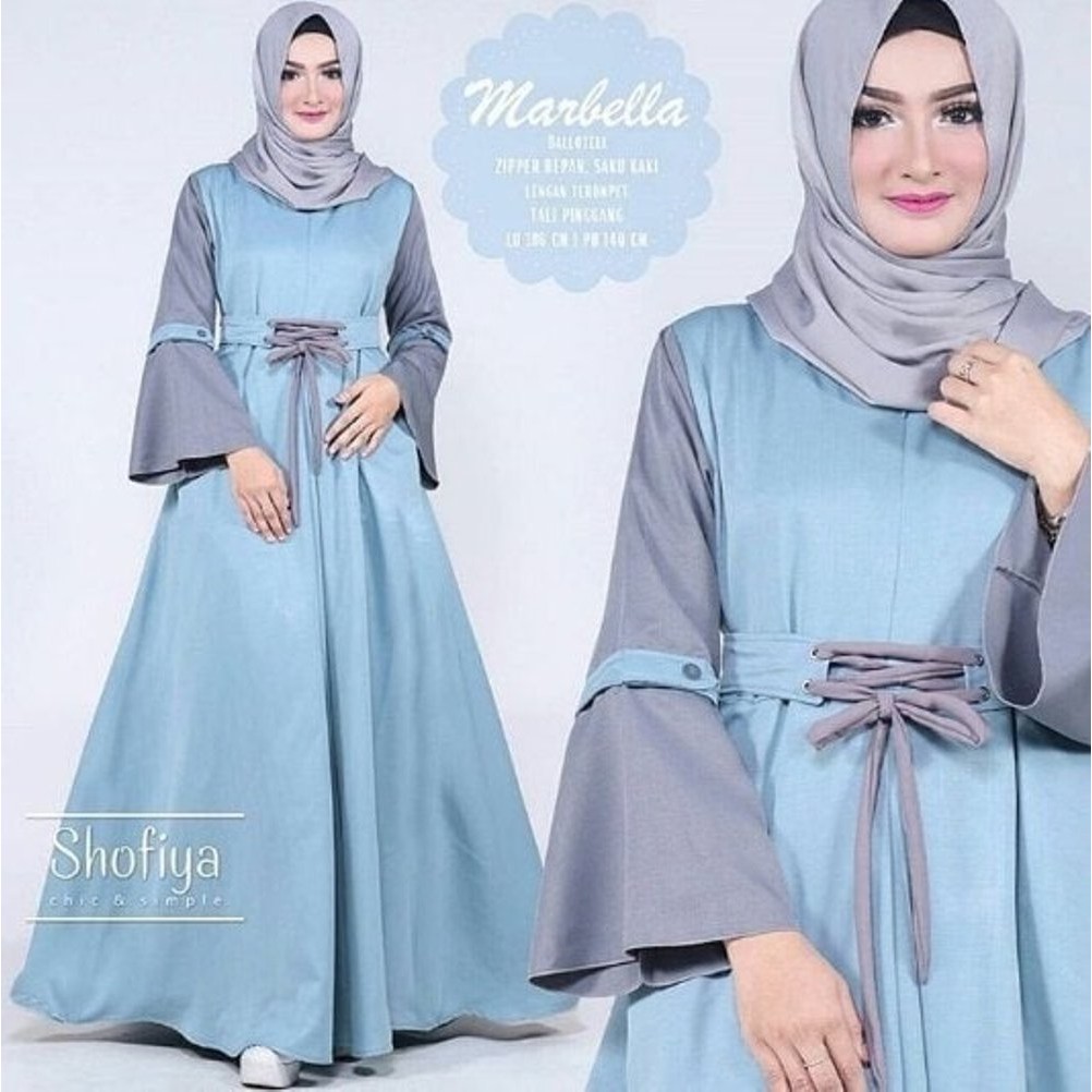 Diskon Gamis Syar i Marbella Dress Grosir Baju Muslim Wanita Baloteli Busui