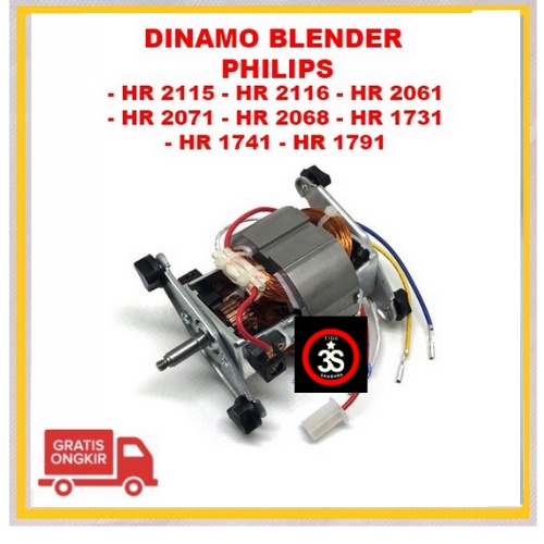 DINAMO BLENDER MODEL PHILIPS ORI HR 2061-2071-2115-2116